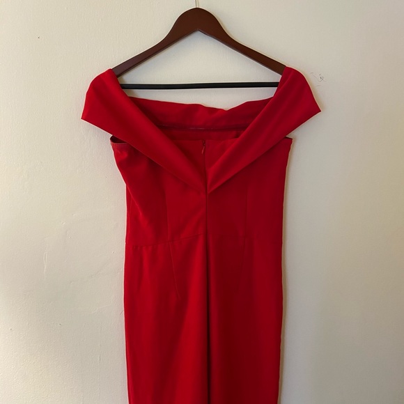 Red jumpsuit revolve - Picture 4 of 4